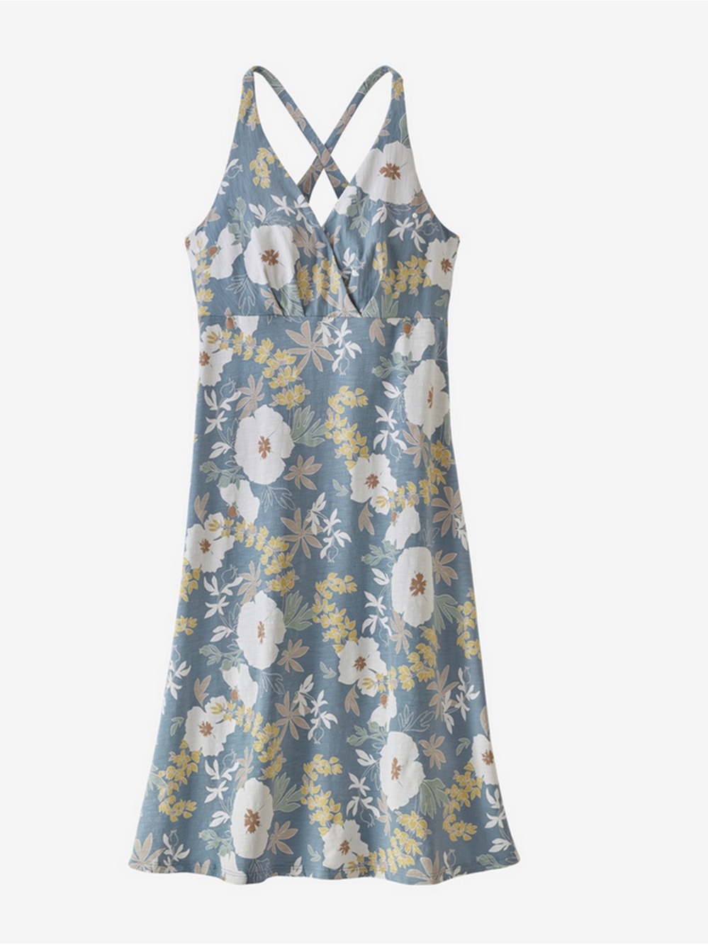 Patagonia Blue Floral Crossback Sundress